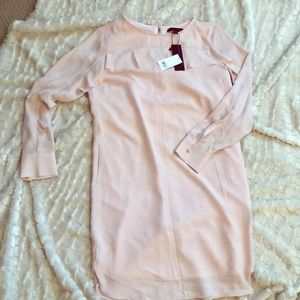 Pink Flutter Sleeve Dress from Banana Republic